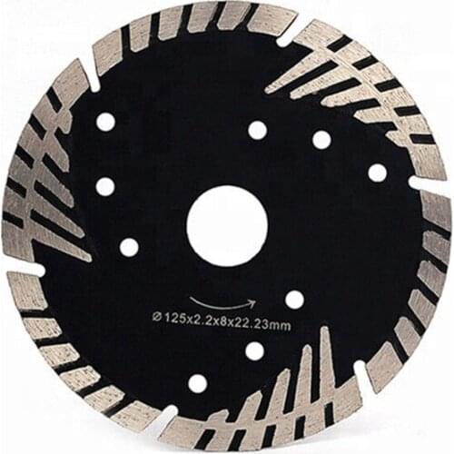 DB60 Protective Teeth Diamond Saw Blades 5 Inch D125mm Turbo Segmented Cutting Disc for Porcelain Ceramic Tiles 10PCS
