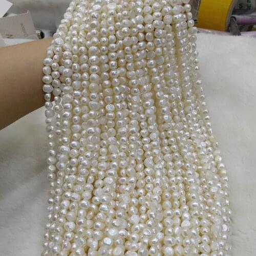 Natural Freshwater Pearl Beads High Quality 36cm Punch Loose Beads for DIY Women Necklace Bracelet Jewelry Making