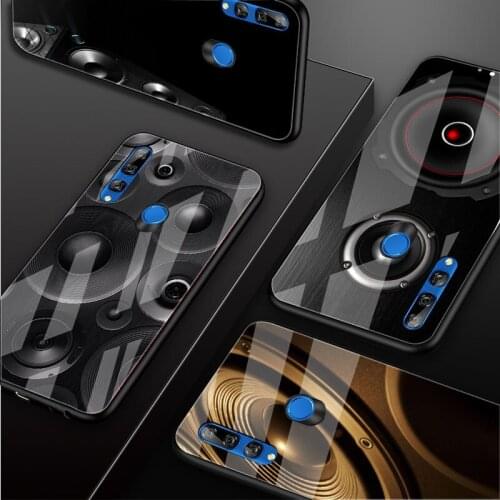 Speaker Luxury Tempered Glass Phone Case Cover For Huawei Honor 30 20 10 Lite Pro 8X 9 10i