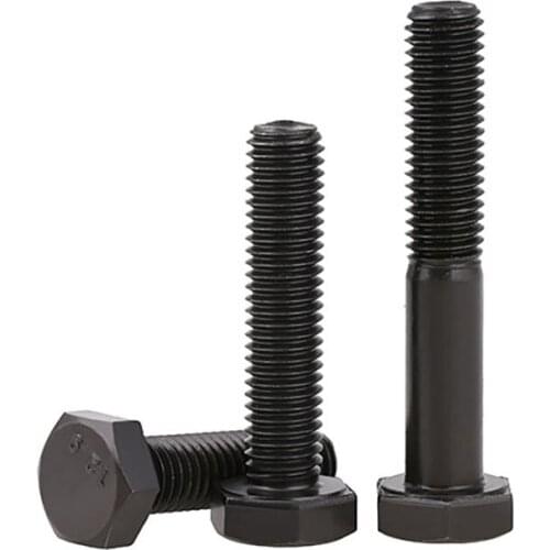 Black Outside Hex Head Screws External Hexagon Head Cap Screws Bolts High Tensile Grade 12.9 M5 M6 M8