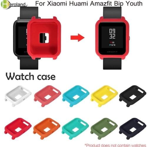 Case Cover Colorful Soft TPU Protection Silicone for Xiaomi Amazfit Bip BIT PACE Lite Youth Watch Protect Shell Protective case