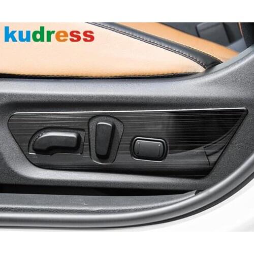 For Nissan Sentra Bluebird Sylphy Almera 2020 2021 Stainless Steel Car Interior Seat Adjust Panel Cover Trim Accessories LHD