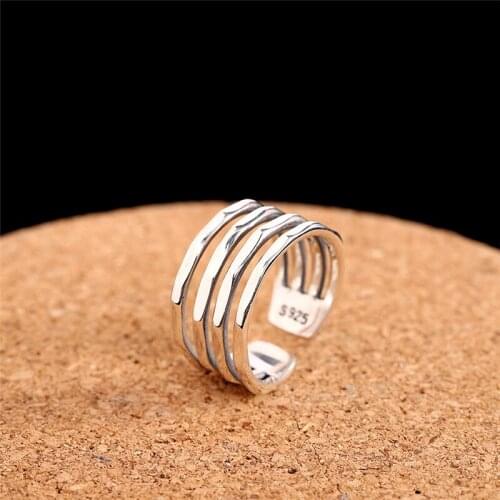 Hill-san Lotus Women's Silver Rings