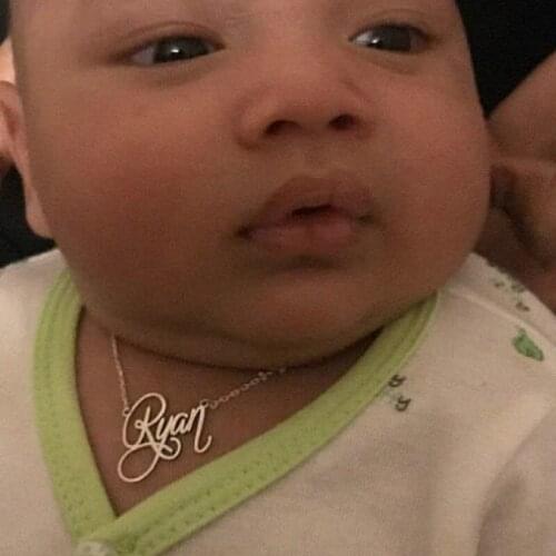 Custom Name Necklace For Child Stainless Steel Jewelry Personalized Baby Nameplate Birthday Present For Boy/Girl