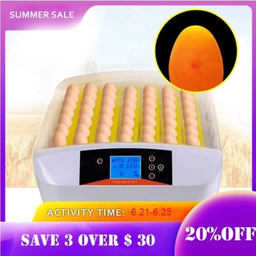 Smart Electronic Control LED 56 eggs incubator Digital Automatic Egg Turner humidity Hatchery Duck Chicken Egg Machine Brooder