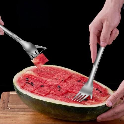 Fruit cutter stainless steel watermelon cutting tool watermelon cutter cantaloupe slicer fruit divider