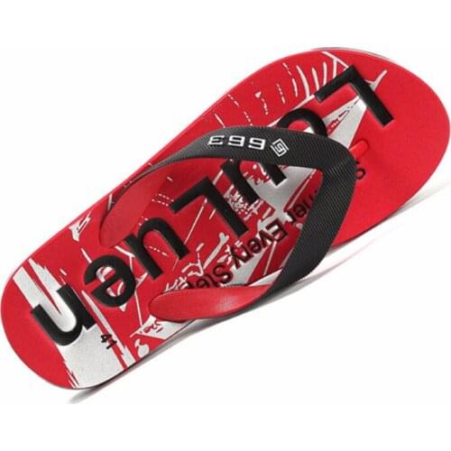 Summer Flip-flops Men Slippers Beach Sandals Indoor&Outdoor Casual Red Shoes Sandals Male Sapato Masculino Man Chinelo