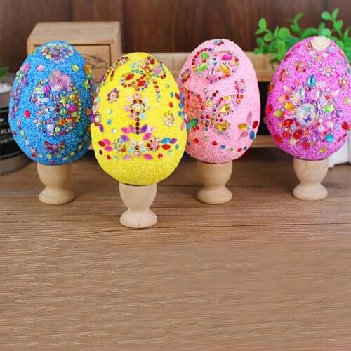 Easter Eggs Set Printed Eggs Easter Decorative Eggs Colorful Easter Hanging Eggs Bright Eye-catching DIY Making Toy Home Decor