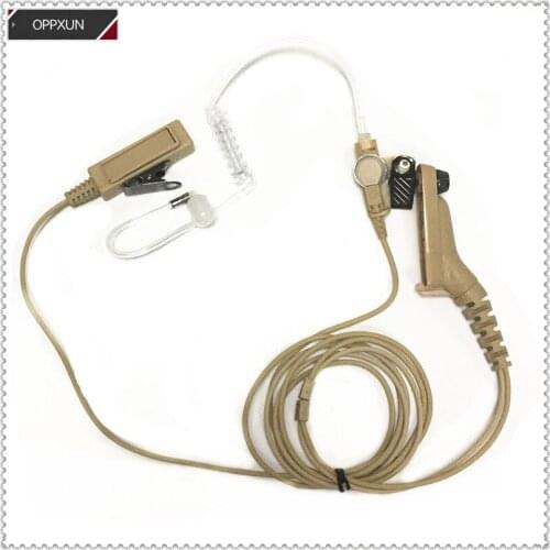 Yellow Air Conduction Earphone for motorola XPR6100 XPR6300 XPR6350 XPR6380 XPR6500 XPR6550 XPR6580 radios