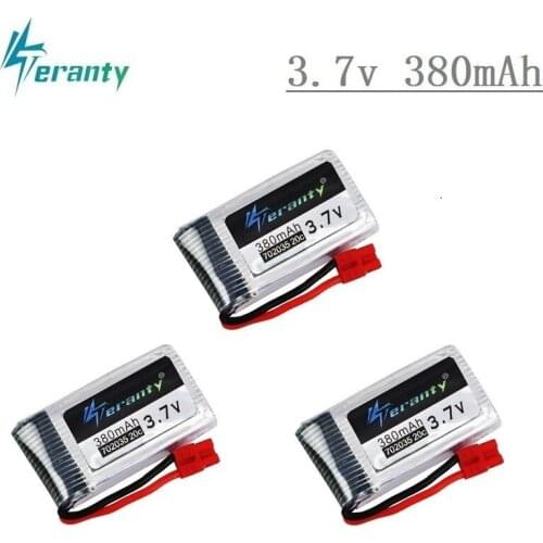 Original Lipo Battery For SYMA X5A-1 X15 X15C X15W RC Helicopter Spare Parts 3.7V 380mah Drone battery 702035 3pcs