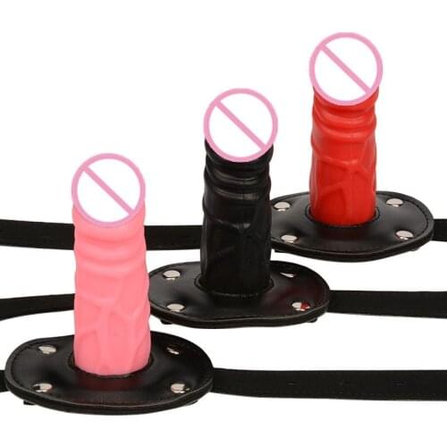 Open Mouth Gag Bite Silicone Penis Plug Dildo Fetish Bondage Couples Sex Toys BDSM Slave Products Masturbator Women Adult Games