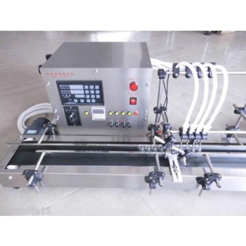 Four heads full automatic liquid filling machine 10-300ml STAINLESS RH