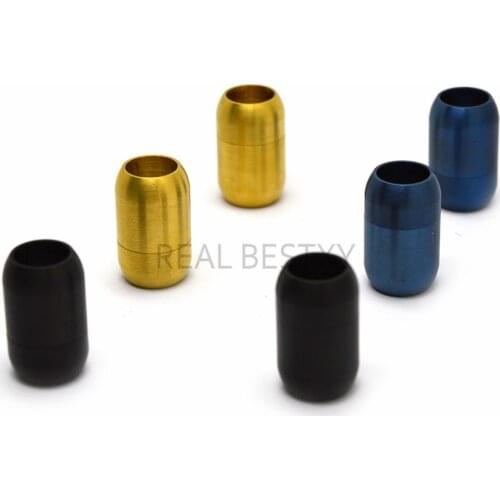 10pcs/lot 6mm hole Color Strong Magnetic Clasps Fit 6mm Leather Cord Bracelets Clasp Connectors for Jewelry Making column clasps