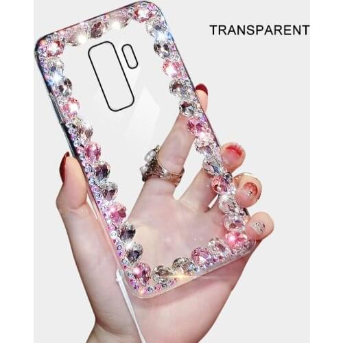 Phone Case Transparent Diamond Drop-proof Shell Suitable For Samsung Galaxy A6plus Mobile