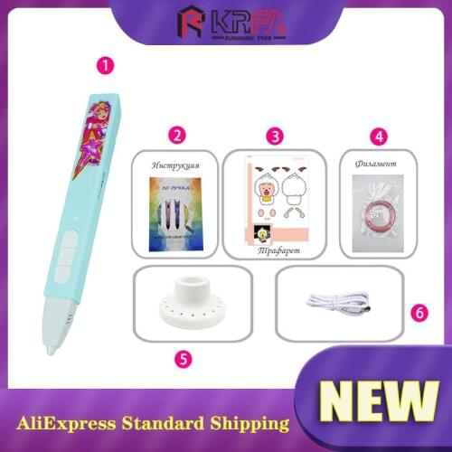 3D Printing Pen Low Temperature 3D Drawing Printer DIY Painting Pen PCL Filament 1.75mm Anti-Scald Toys For Girls Boys Kid Gift