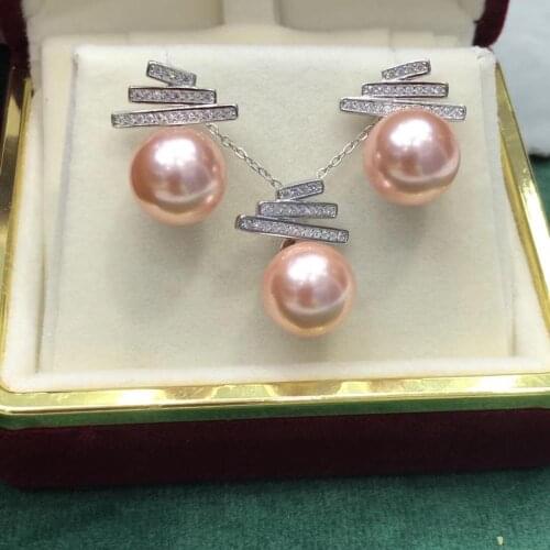 Unique 925 Sterling Silver Pendant Earrings Mountings Findings Base Jewelry Set Mounts Settings Parts for Pearls Beads Crystal