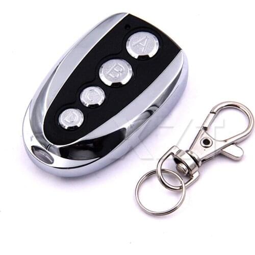 Universal Garage Door Remote Control Keychain 433MHZ Opener Cloning ABCD 4 key Auto Car Rolling Code Gate Controller Duplicator