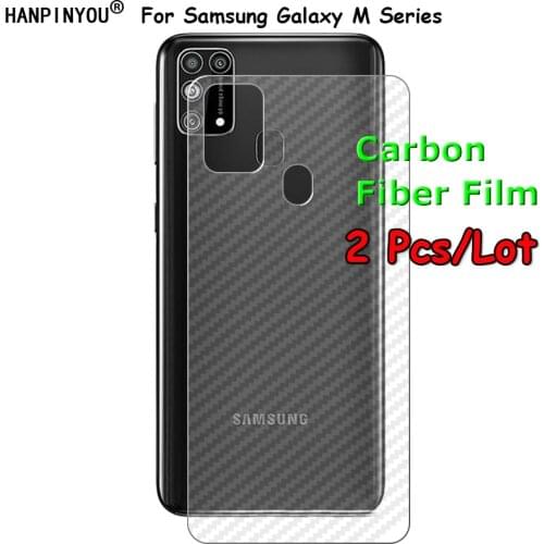 2 Pcs Back Film For Samsung Galaxy M11 M21 M31 M30s M10s M10 M20 M30 3D Carbon Fiber Film Rear Screen Protector Sticker