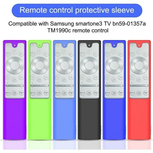 Protective Case Half Surrounded Anti-slip Remote Control Silicone Cover Replacement for Samsung Smartone3 TV BN59-01357 TM1990C