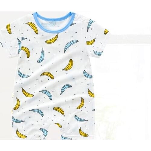 ZWF1006 Newborn Baby Girls Rompers Lovely Summer Cotton Toddler Clothes Ruffles Jumpsuit Playsuit Infant Outfits 0-24M