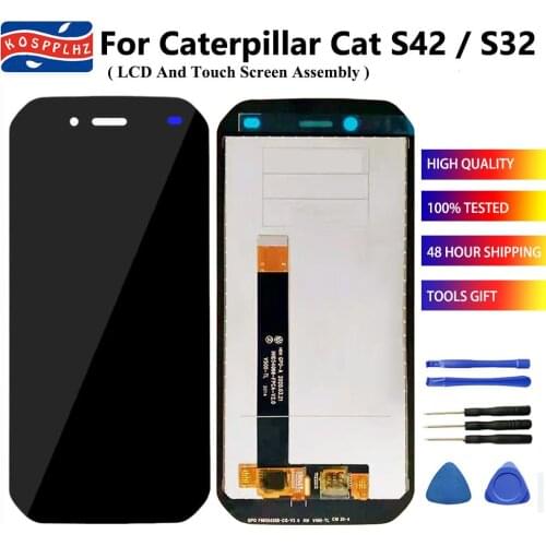 100% Tested For Caterpillar Cat S42 LCD + Touch Screen Assembly Display Screen Replacement For CAT S 42 / S32 Cell Phone Parts
