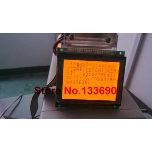 2pcs/lot 12864 128X64 128*64 Graphic Dot LCD Modules,Handheld device LCD display KS0107 controller ORANGE backlight