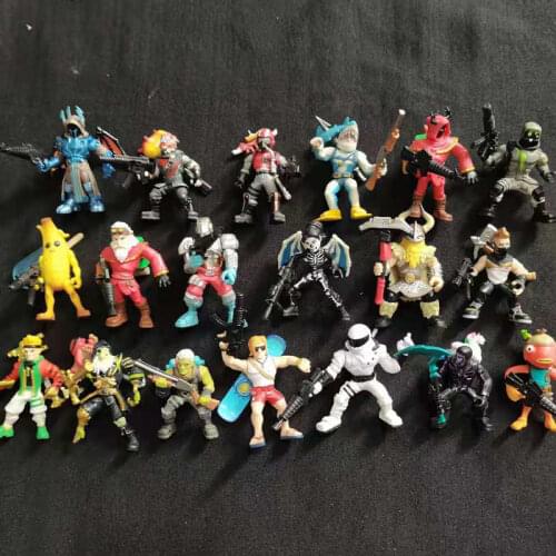 3pcs/lot Hot Sale New Cartoon Anime Game Figure Figurine With Gift Weapon Gun Amry Solider Banana Ninja Model Gift Toy for Boy