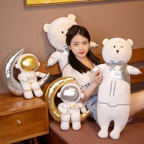 35-120CM Simulation Space Series Plush Toys Astronaut Spaceman Stuffed Plush Doll Sofa Pillow Boys Kids Birthday Gifts