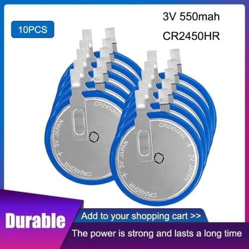 10PCS Brand new original Maxell CR2450N high temperature battery 3V tire pressure monitoring battery CR2450HR CR2450