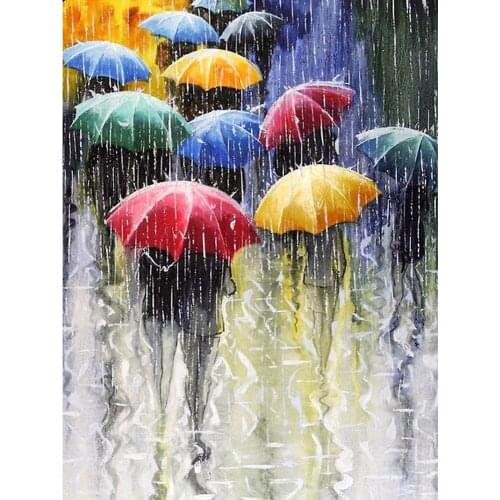 Diamond Painting Full drill square/round Colorful umbrella Mosaic DIY Diamond Painting Cross Stitch Embroidery Home Decor LG2343