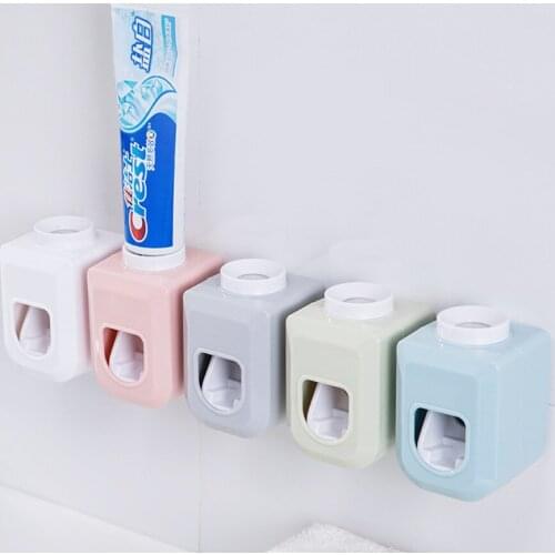 Automatic toothpaste dispenser Wall mounted toothpaste squeezer Tooth paste wall mount rack Bathroom toothpaste holder