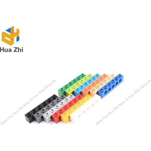 10PCS 3894 Brick 1 x 6 [5 Holes]Building Blocks Parts MOC DIY Education Build Toys Brick