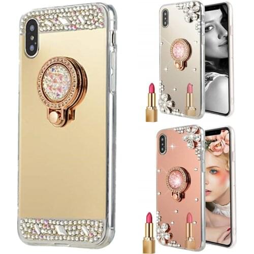 For Huawei P Smart Z 2019 P20 lite Mate 10 20 pro 20s honor 10i 9 9A 9X Premium 8X 7A 7X Phone Case Mirror shiny silicone Cover