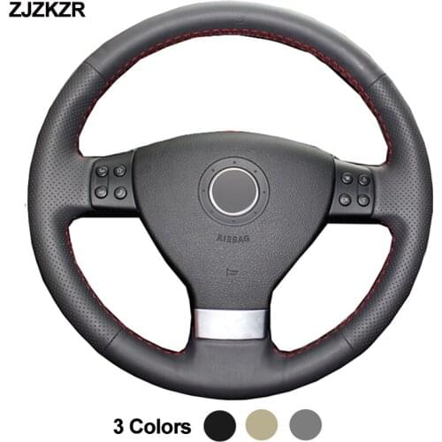 Car Auto Steering-Wheel Cover For Volkswagen Golf 5 Mk5 VW Passat B6 Jetta 5 Mk5 Tiguan 2007 2008 2009 2010 2011 Car Accessories