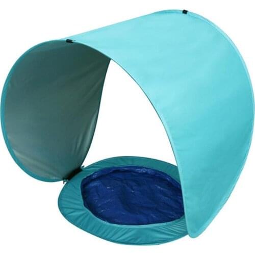 Baby Swimming Ring Sunshade Inflatable Infant Floating Kids Float Swim Pool with Beach Tent Mini Swimming Pool Sunscreen Tent