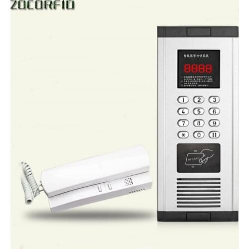 DIY Door Intercom Entry System Kit Wired Doorbell Phone Rainproof Call RFID access control for Home Villa Building Apartment
