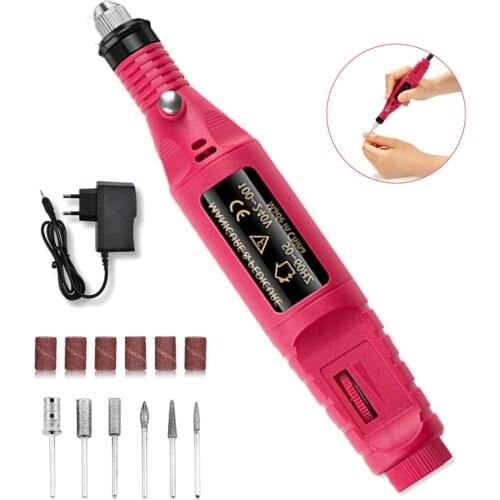 Electric Nail Drill Apparatus For Manicure Machine Mill Nail Drill Bits File Gel Polish Remover Mill Cutter Nail Milling Machine