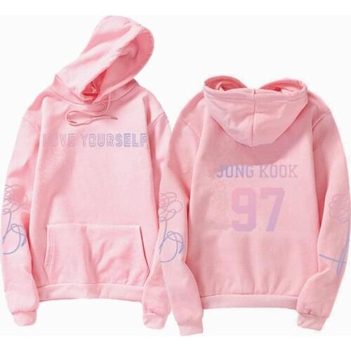 Jungkook Unisex hoody kpop suga93 hoodies love KPOP weatshirt love yourself KPOP hoody sweatshirt harajuku hoodies