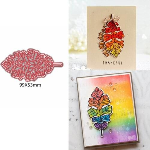 Wonderful Leaf Die Cuts For Cards Making Colorful Leaf dies scrapbooking metal cutting dies new 2019