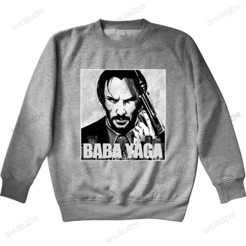 Men autumn sweatshirt black hoody John Wick 3 Baba Yaga Black hoodies men cotton sweatshirt autumn warm hoody