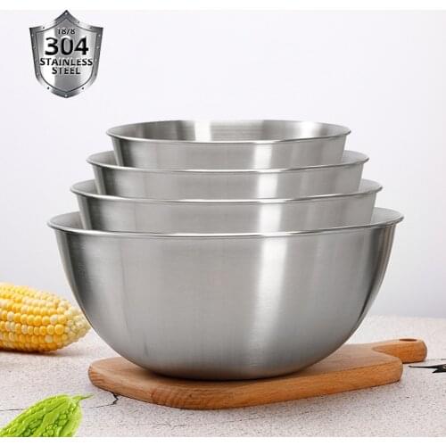 Meal Prep Stainless Steel Mixing Bowls Set,with Scale ,Home,Refrigerator and Kitchen Food Storage Organizers,Salad Bowls Bowl