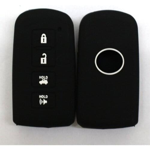 Wholesale Silicone Key Case for Toyota 4 Buttons Avalon RAV4 SUV Multi-colour The LOGO Printed on the product Smart remote