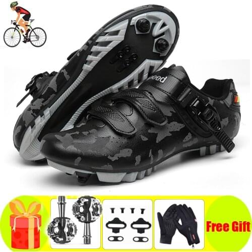 Professional Ultralight Cycling Shoes Men Sneaker Women SPD Pedals Gloves MTB Mountain Bike Sports Bicycle Bicicleta Carretera