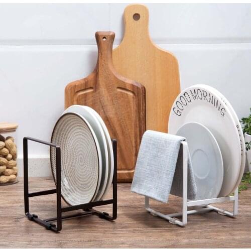 Simple and fresh kitchen dishes, dinner plates, tableware, dishes, dishes, drain storage rack, household sorting dish rack