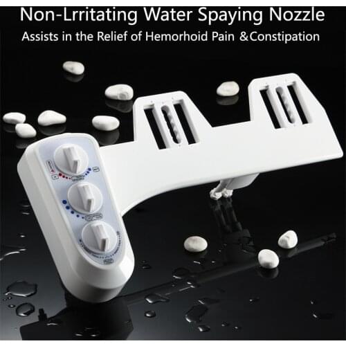 Smart toilet cover unplugged body cleaner, cold and hot water bidet, and double nozzles