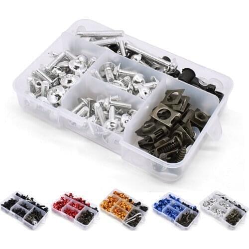 Universal Motorcycle Fairing Screw Spring Bolt Kit Body Fastener Clips For YAMAHA vmax 1200 1700 v max tenere 700 xtz700 xjr1300