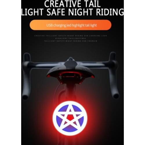 Multi Lighting Modes Bicycle Light USB Rechargable Bicycle Rear Light MTB Road Bike Night Safety Warning Lamp Bicycle Accessorie