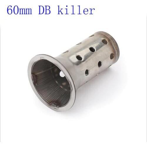 For 51mm 60mm Inlet Motorcycle Exhaust Muffler DB Killer Movable DB Killer Silencer Noise Sound Eliminator