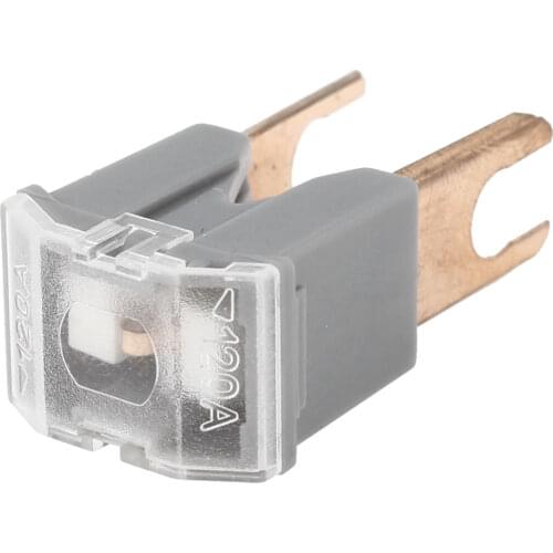X Autohaux Gray 120A Slow Blow Pal Pacific Type Male Fuse For Vehicle