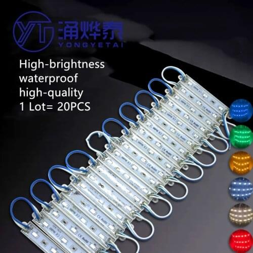 YYT LED luminous characters billboard light box 12V waterproof 3 lights 5730 patch outdoor light source light strip light strip